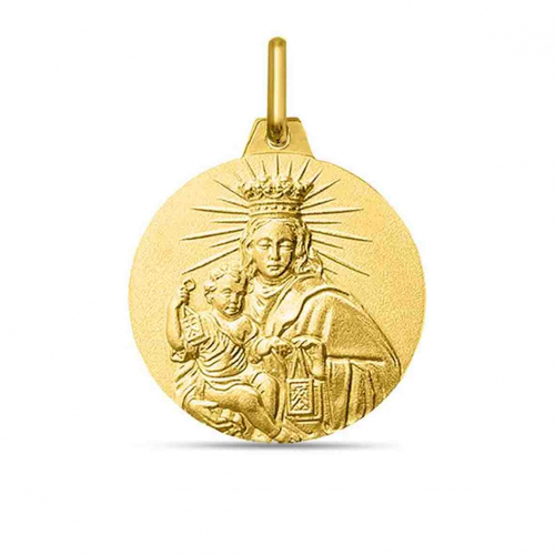 Mdaille Vierge Scapulaire et Christ