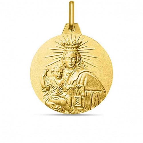 M�daille Vierge Scapulaire et Christ