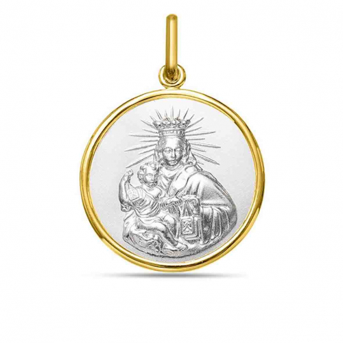 M�daille Vierge Scapulaire et Christ