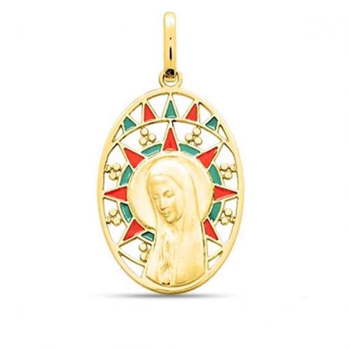 M�daille vierge ajour�e