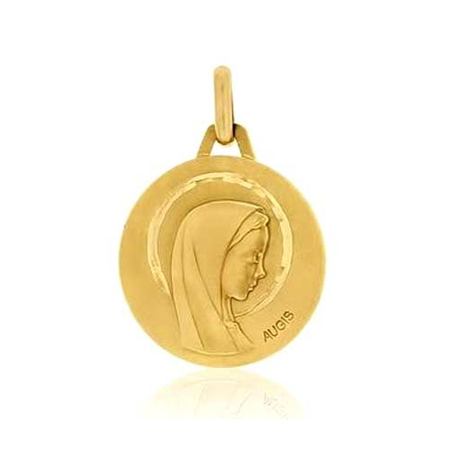 M�daille Vierge  profil Augis Polie