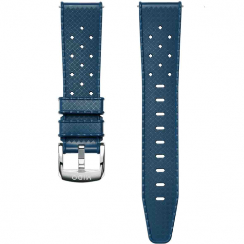 Bracelet caoutchouc bleu 21mm 