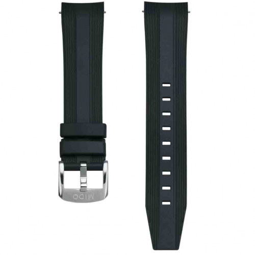 Bracelet Ocean Star 39 caoutchouc noir 20mm 