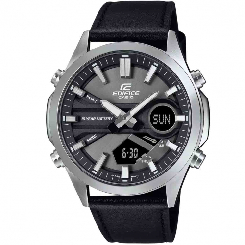 Montre Casio Edifice - EFV-C120 - Noir & Cuir
