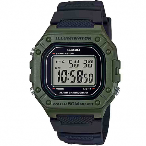 Montre Casio Timeless - W-218HM - Kaki