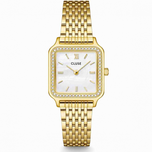 Montre Cluse Gracieuse Petite - Glass Pearls - White MOP
