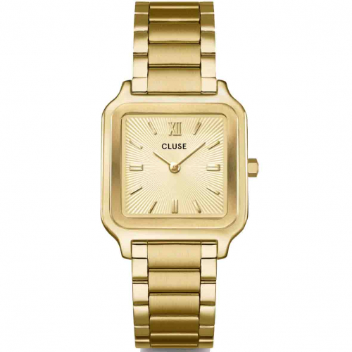 Montre Cluse Gracieuse Watch Steel - Sunray Textured - Gold Colour 
