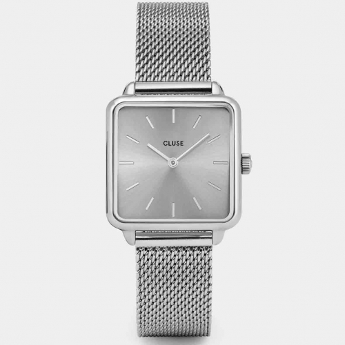 Montre Cluse T�tragone Mesh Full Silver Colour