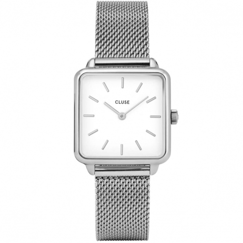 Montre Cluse T�tragone Silver Mesh/White