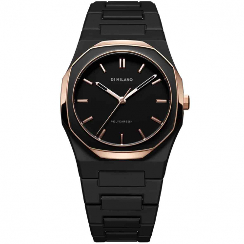 Montre D1 Milano Polycarbon Gold Mesh