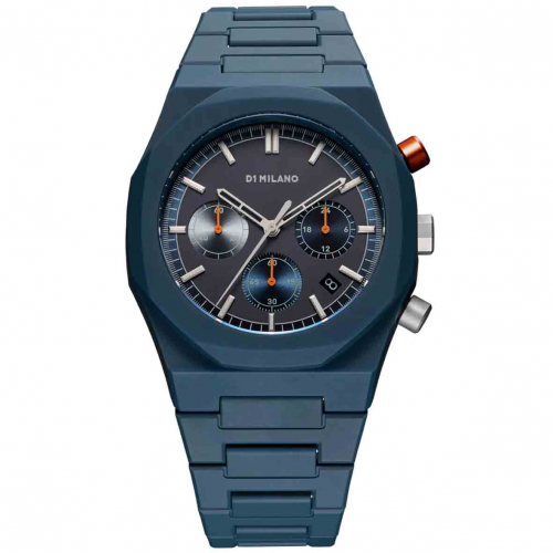Montre D1 Milano Polychrono Neptune Blue