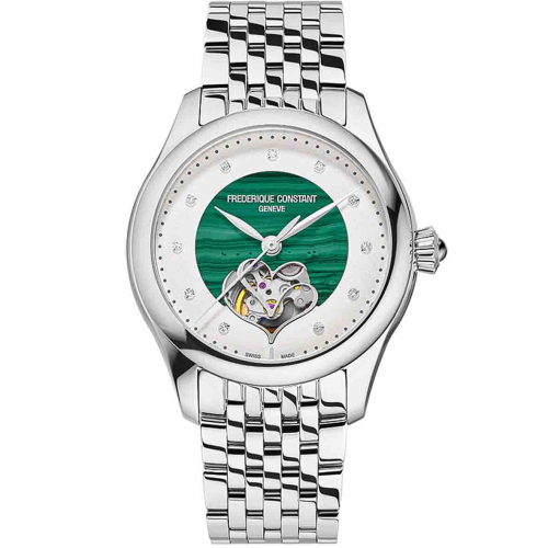 Montre Fr�d�rique Constant Classics Ladies Automatic Double Heart Beat - Malachite
