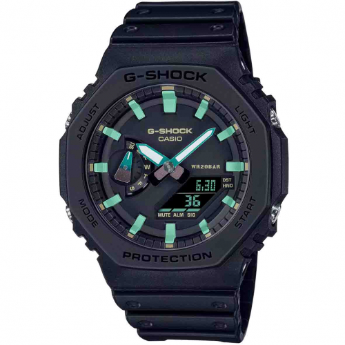 Montre GShock Classic - S�rie GA-2100 - Noir & Turquoise