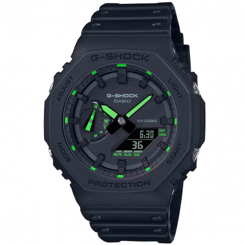 Montre GShock Classic - S�rie GA-2100 - Noir & Vert