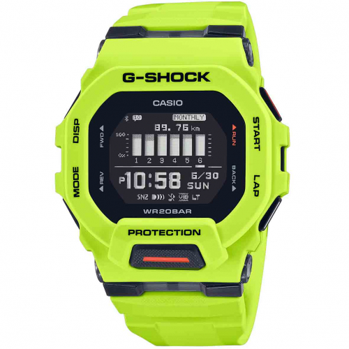 Montre GShock G-Squad - S�rie GBD-200 - Vert Fluo