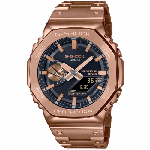 Montre GShock G-Steel - S�rie GM-B2100 - Or Rose & Noir