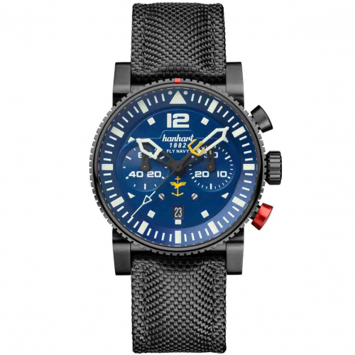 Montre Hanhart Primus Fly Navy PVD MFG3