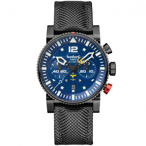 Montre Hanhart Primus Fly Navy PVD MFG5