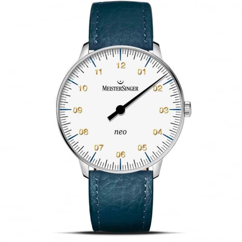 Montre MeisterSinger Neo - Blanc avec verre saphir
