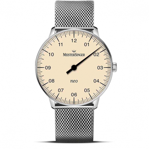 Montre MeisterSinger Neo - Ivoire avec verre saphir