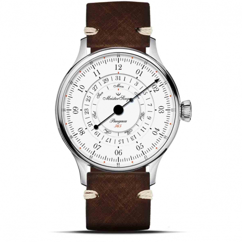 Montre MeisterSinger Pangaea Day Date 365 - Blanc