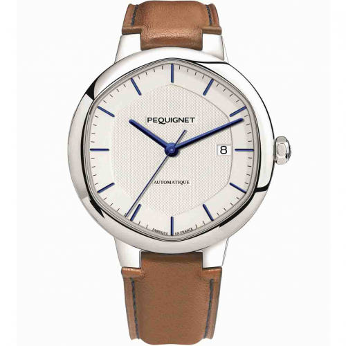 Montre Pequignet Exagone blanc