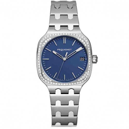 Montre Pequignet Manufacture Concorde 76 Diamants - 36mm