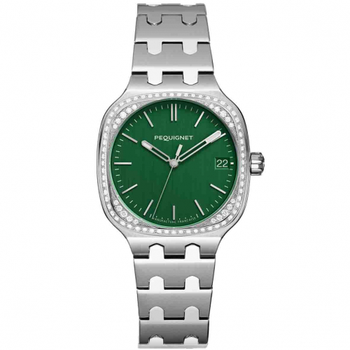 Montre Pequignet Manufacture Concorde 76 Diamants - 36mm
