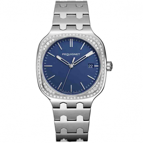 Montre Pequignet Manufacture Concorde 84 Diamants - 40mm