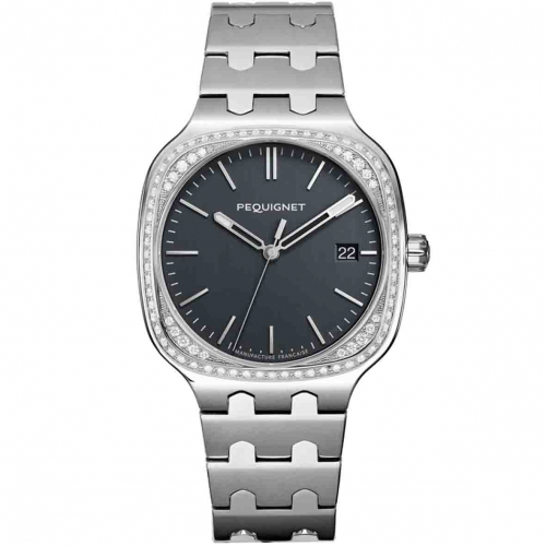 Montre Pequignet Manufacture Concorde 84 Diamants - 40mm