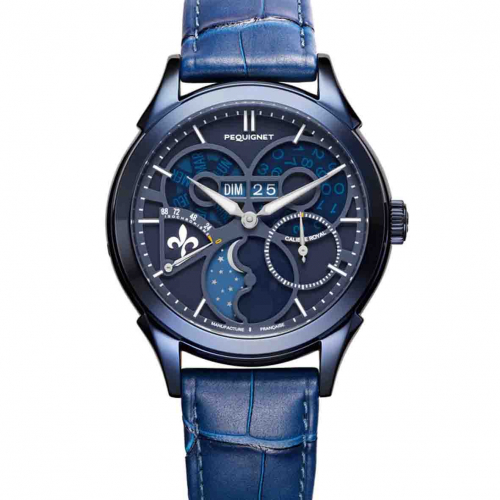 Montre Pequignet Royale saphir - Cadran Bleu Lapis-lazuli