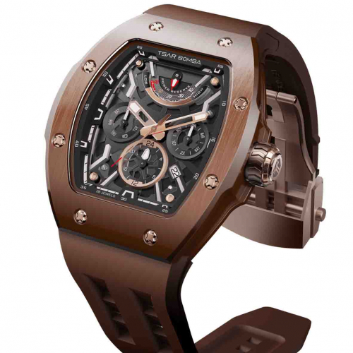 Montre Tsar Bomba - Atomic - C�ramique - Marron