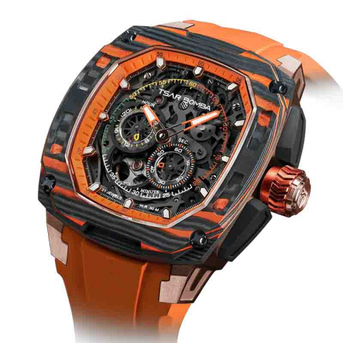 Montre tsar Bomba - Dark Matter - Automatique - Orange