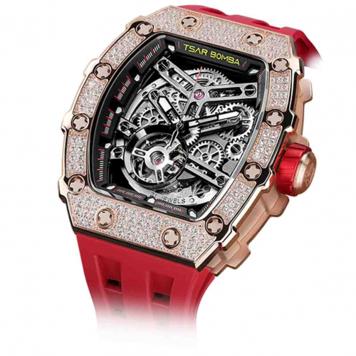 Montre Tsar Bomba - Elemental Series - Rouge - Zircon