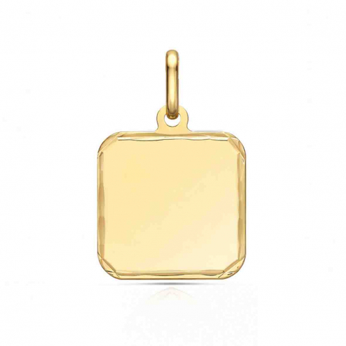 Pendentif Carr� bords taill�s
