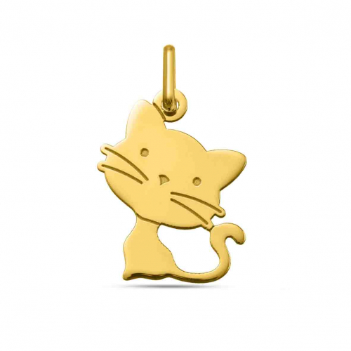 Pendentif chat Or