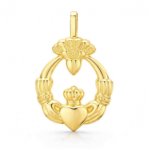 Pendentif Claddagh coulissant