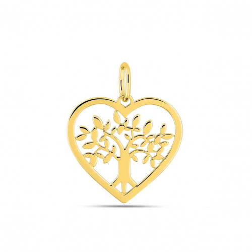 Pendentif coeur arbre de vie