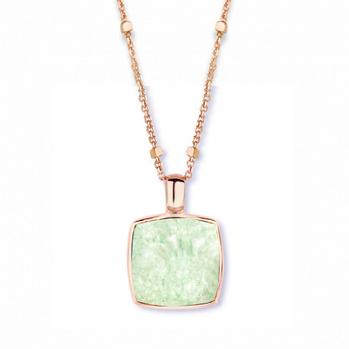 Pendentif cristal de roche sur aventurine One More