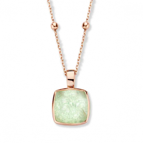 Pendentif Cristal de Roche sur Aventurine  - One More