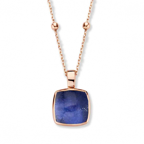 Pendentif Cristal de Roche sur Sodalite  - One More