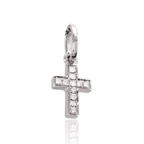 Pendentif Croix en or et diamant