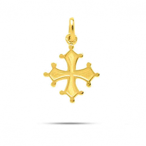 Pendentif croix occitane en or jaune