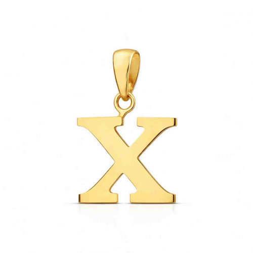 Pendentif Initiale X