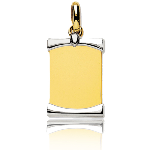 Pendentif or bicolore