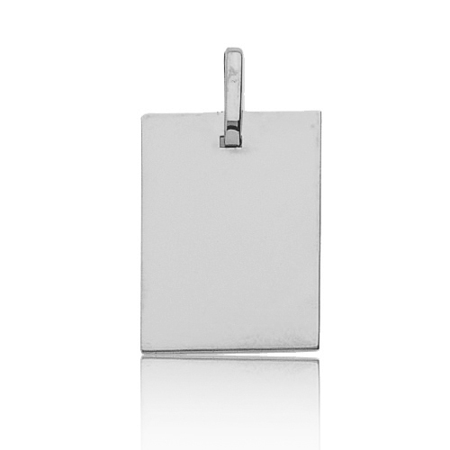 Pendentif or blanc 18 carats