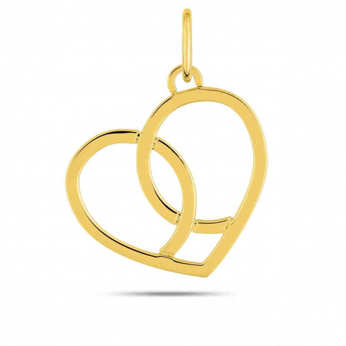 Pendentif or jaune cur ajour