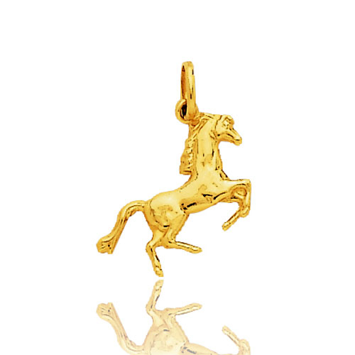 Pendentif or jaune cheval