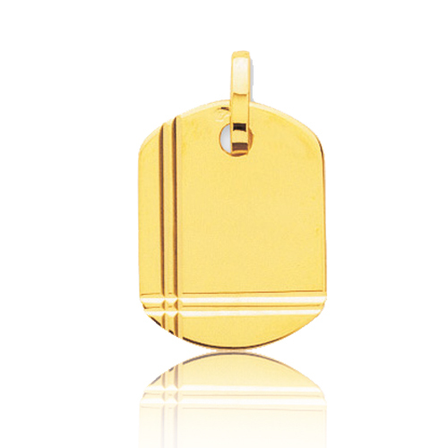 Pendentif or jaune cisel�