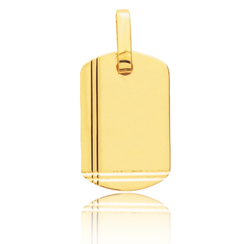 Pendentif or jaune cisel�